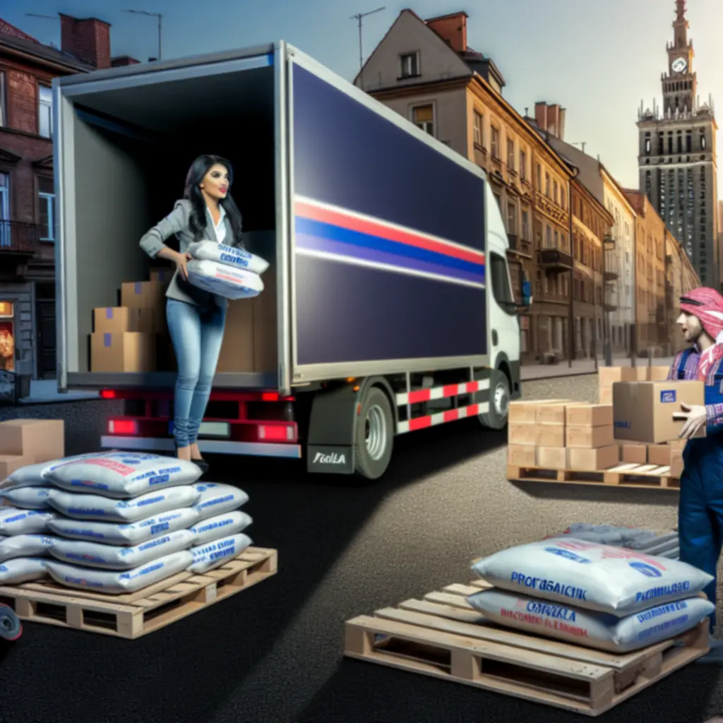 Dostawa materiałów budowlanych na plac budowy