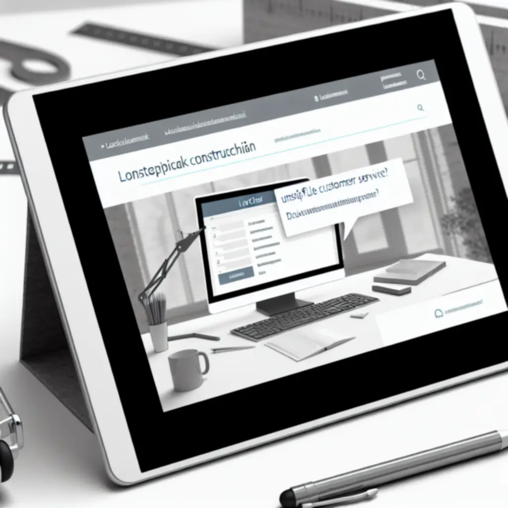 Interfejs czatu na żywo na stronie internetowej Buildmaterialpl