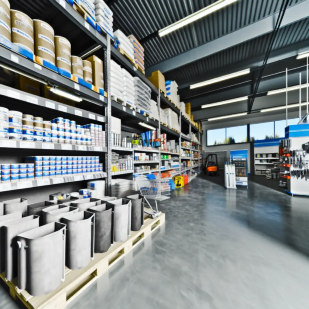 Nowoczesny interfejs sklepu z materiałami budowlanymi